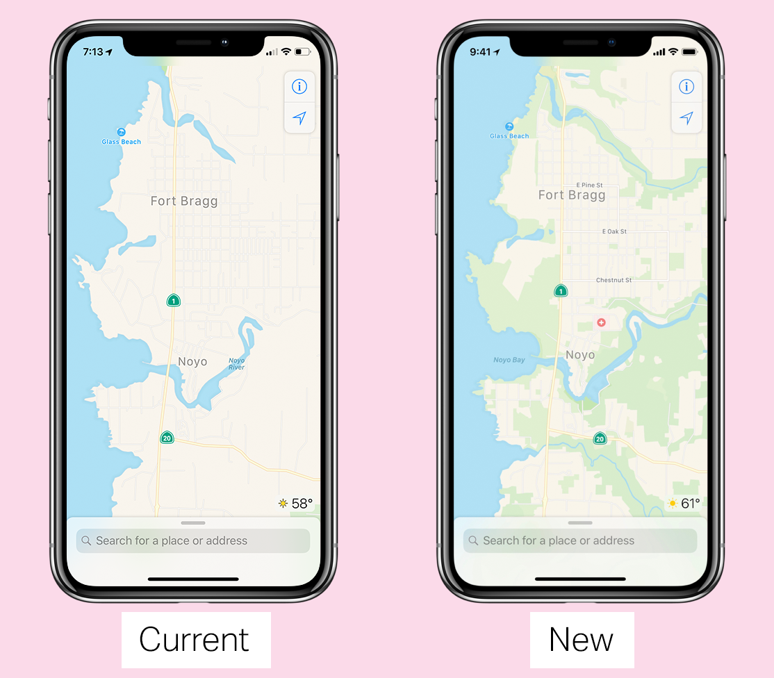 apple maps 2018 old new 1